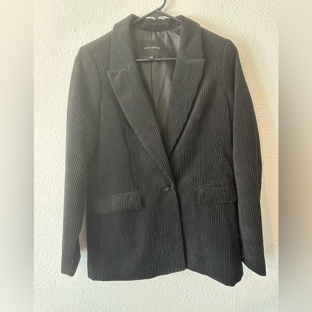 Banana Republic Black Corduroy Blazer - Size 4